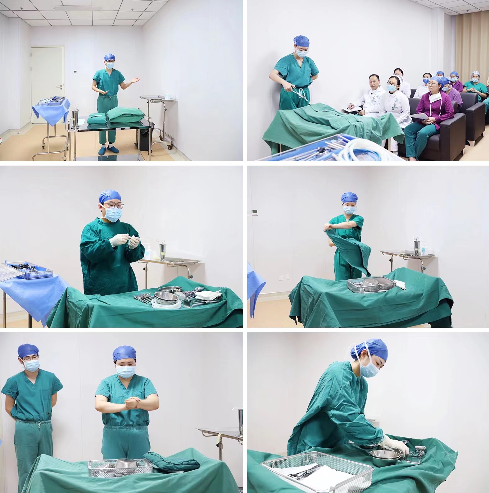【以赛促学】宿迁市钟吾医院麻醉手术科举办腔镜器械摆台操作技能比赛(图3) 【以赛促学】宿迁市钟吾医院麻醉手术科举办腔镜器械摆台操作技能比赛(图3)